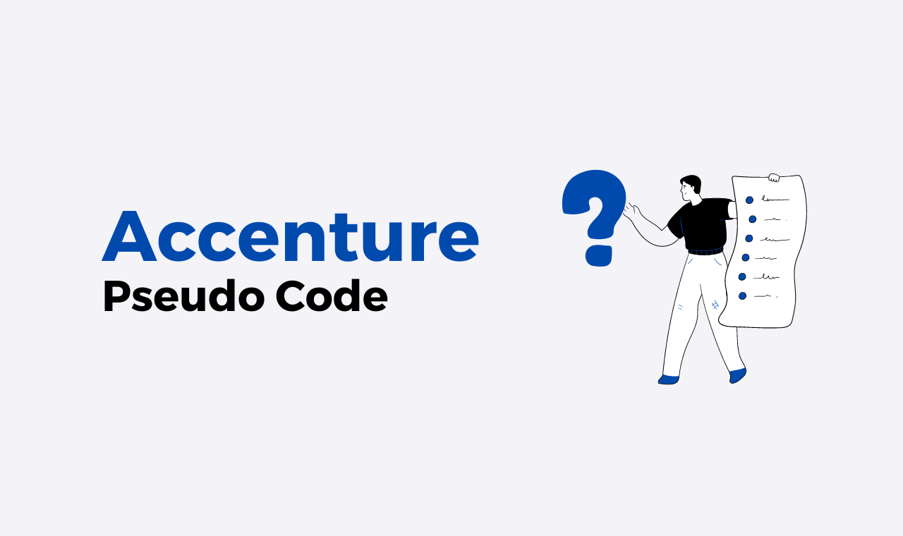 Accenture Pseudocode Previous Year Questions