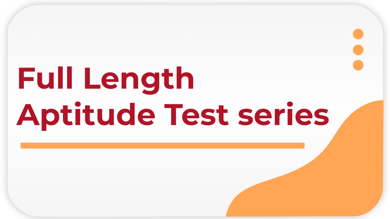 Full length Aptitude Test Series